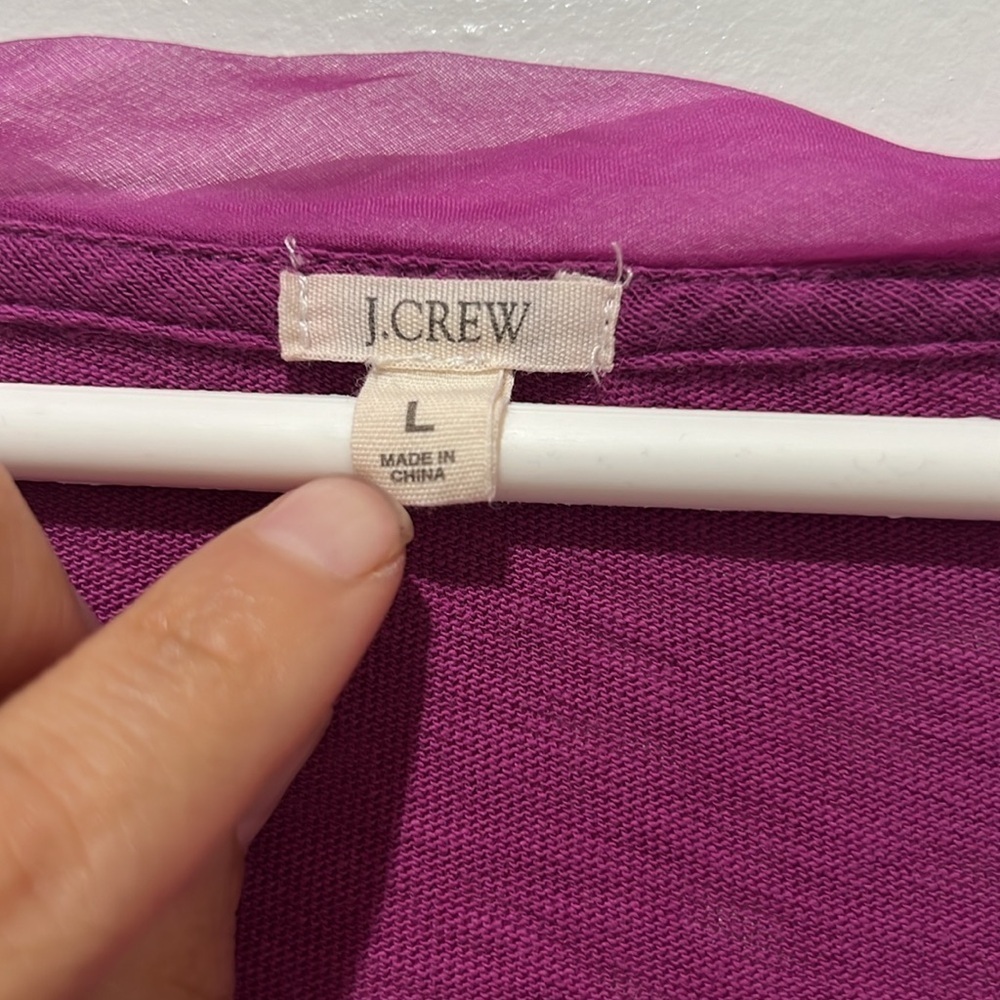 J.Crew Fuchsia Top - Picture 2 of 3
